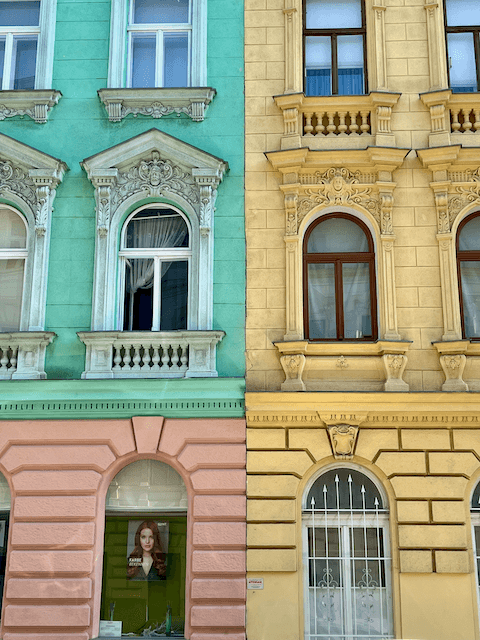 Case colorate a Vienna