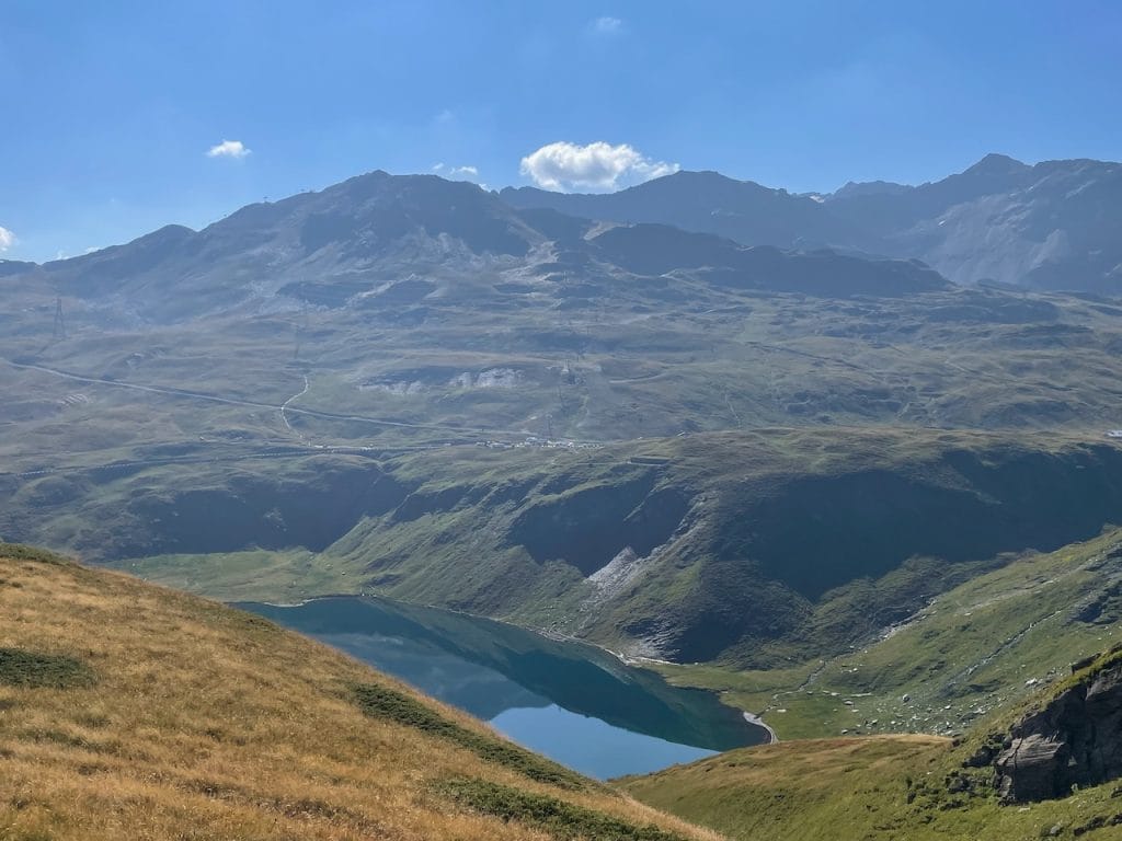 La Thuile con bambini: lago Verney dall'alto